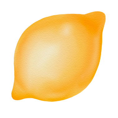 Sarı gradyan ve yumuşak desenli limon suluboya çizimi, narenciye meyvesi, el çizimi. Parlak ve sulu limon, mutfak baskıları için C vitamini, gıda çıkartmaları, doğal yaşam tarzı tasarımı, İtalya.