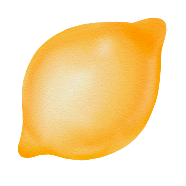 Sarı gradyan ve yumuşak desenli limon suluboya çizimi, narenciye meyvesi, el çizimi. Parlak ve sulu limon, mutfak baskıları için C vitamini, gıda çıkartmaları, doğal yaşam tarzı tasarımı, İtalya.