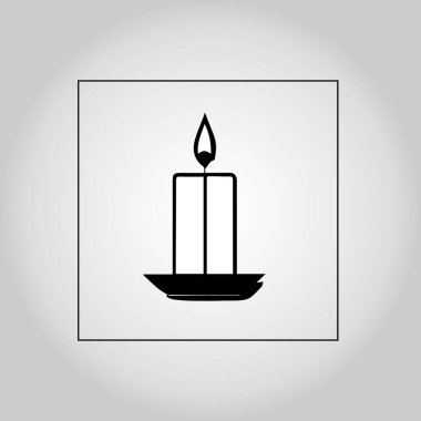 Serene Mum Işığı Minimalist Vektör Tasarımı