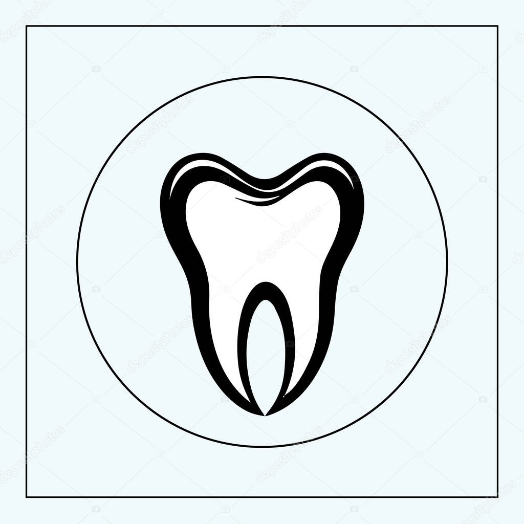 Teeth  icon. Vector illustration