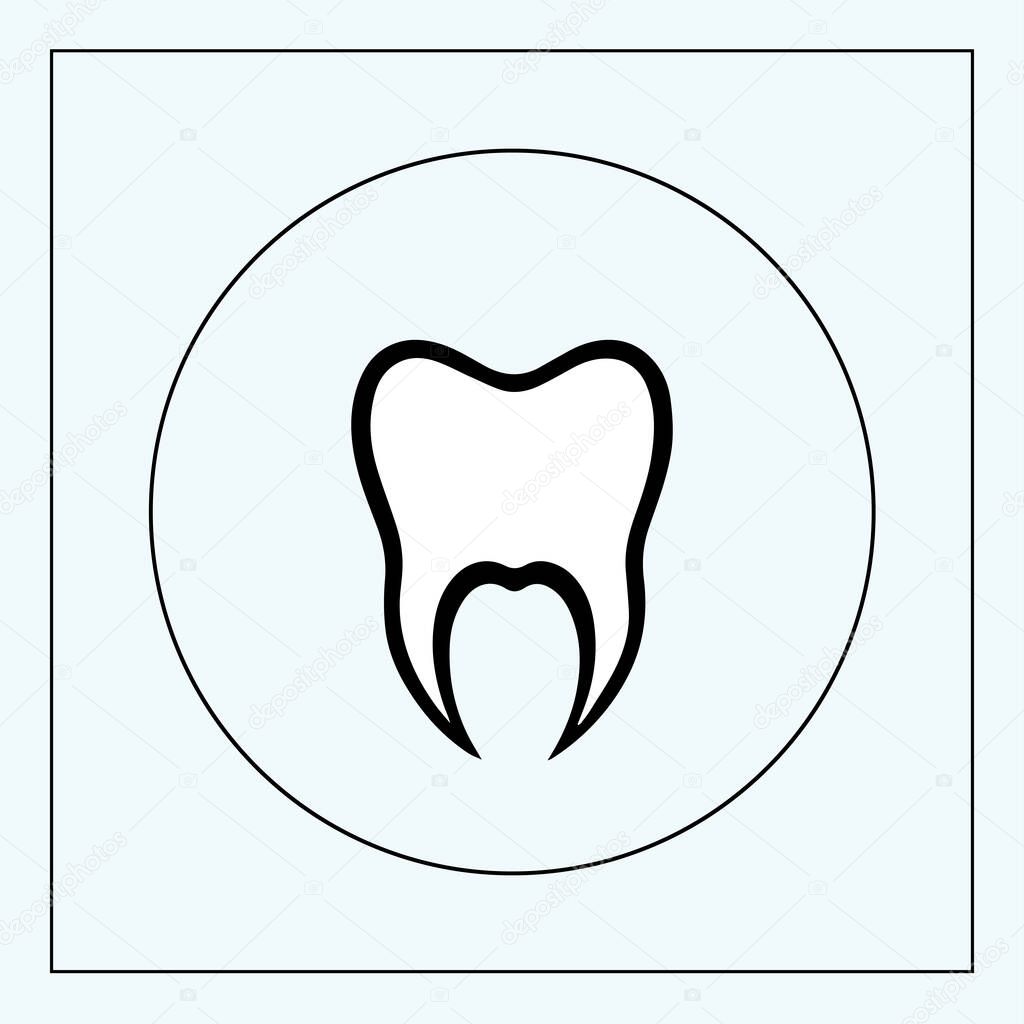 Teeth  icon. Vector illustration