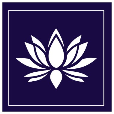 Minimalist Su Zambağı Vektör Logosu