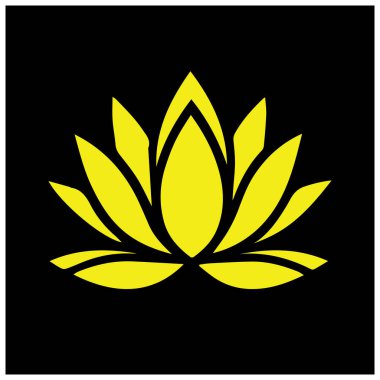 Minimalist Su Zambağı Vektör Logosu