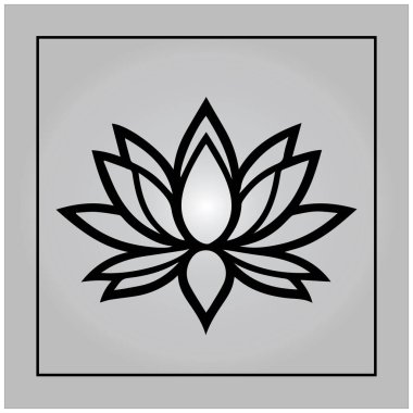 Minimalist Su Zambağı Vektör Logosu