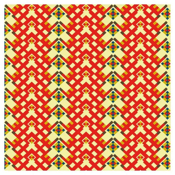 Gri arkaplanda siyah, beyaz ve turuncu elmas şekilleri tekrarlayan geometrik desen.