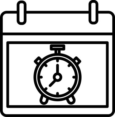 Alarm Saati Simgesi Sanatı