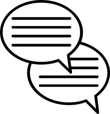 Konuşma Baloncuğu Simgesi Sanatı