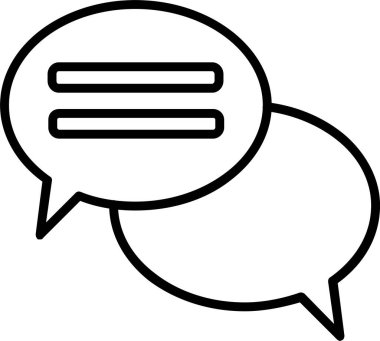 Konuşma Baloncukları Simge Sanatı