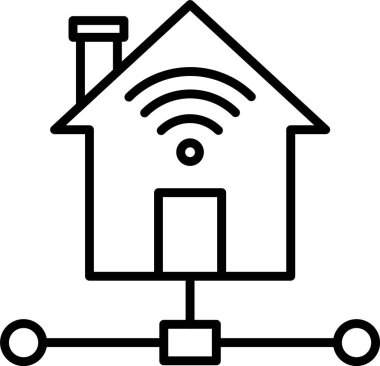 Akıllı Ev Simgesi Sanatı