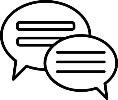 Konuşma Baloncuğu Simgesi Sanatı