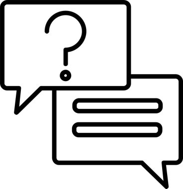 Konuşma Baloncuğu Simgesi Sanatı