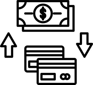 Tüccar Nakit İlerleme Simgesi Sanatı