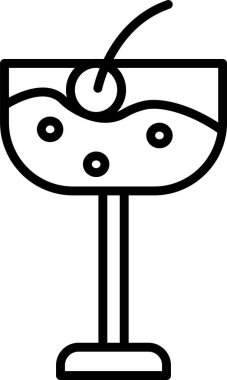 Kokteyl Simgesi Sembol Sanatı