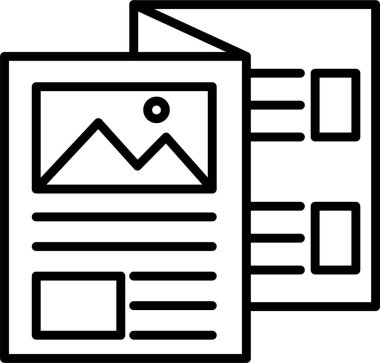 Broşür Simgesi Sanatı