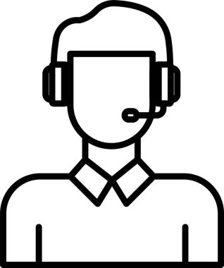 Müşteri Hizmeti Simgesi Sanatı