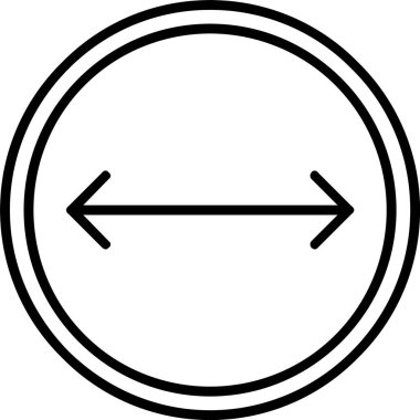 Sol ve Sağ Oklar Simge Sanatı