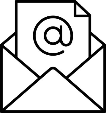 Mail Icon Symbol Art clipart