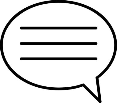 Konuşma Baloncuğu Simgesi Sanatı