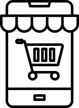 Çevrimiçi Dükkan Simgesi Sanatı