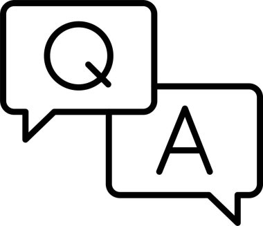 Q&a Icon Symbol Art clipart