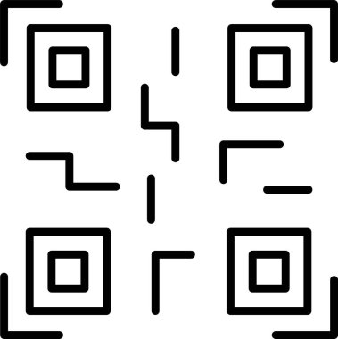Qr Kod Simgesi Sanatı