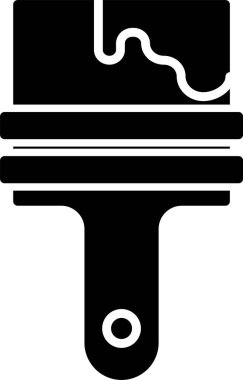 Boya Fırçası Simgesi Sanatı