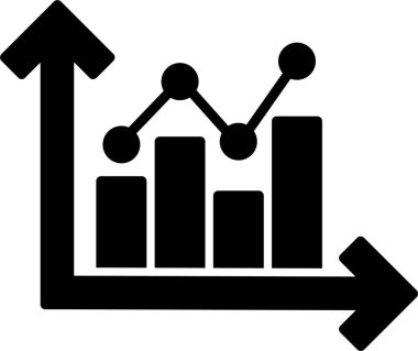 Büyüme Grafiği Simgesi Sanatı