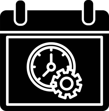 Zaman Yönetimi Simgesi Sanatı