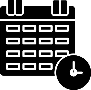 Çalışma Zamanlaması Simgesi Sanatı