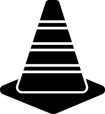 Trafik Konisi Simgesi Sanatı