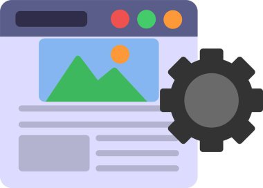 İçerik Yönetimi Sistem Simgesi Sanatı