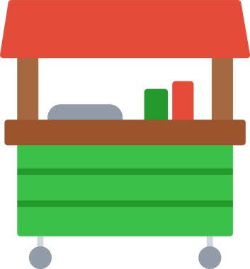 Gıda Standı Simgesi Sanatı