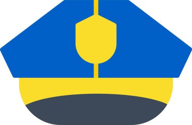 Polis Şapkası Simgesi Sanatı