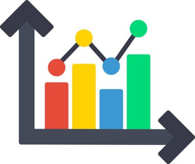 Büyüme Grafiği Simgesi Sanatı