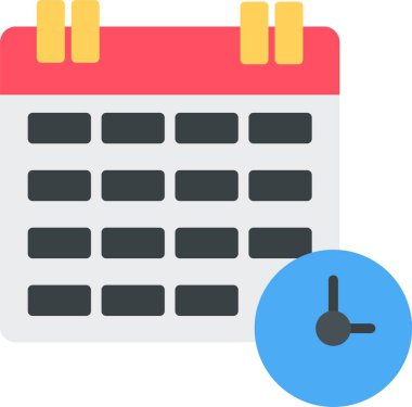 Çalışma Zamanlaması Simgesi Sanatı