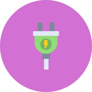 Elektrik Tıkacı Simgesi Simgesi Sanatı