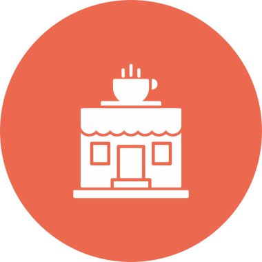 Kahve Dükkanı Simgesi Sanatı