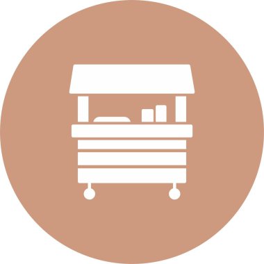 Gıda Standı Simgesi Sanatı