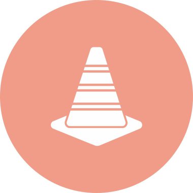 Trafik Konisi Simgesi Sanatı