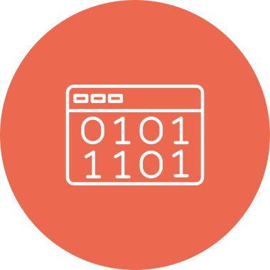 İkili Kod Simgesi Sanatı