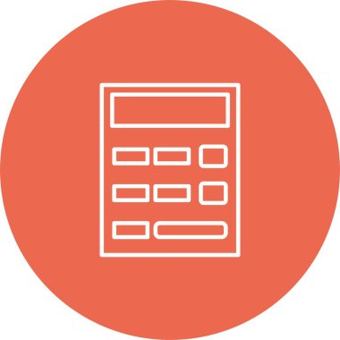 Hesap Makinesi Simgesi Sanatı