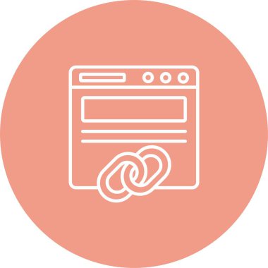 Arka Bağlantı Simgesi Sanatı