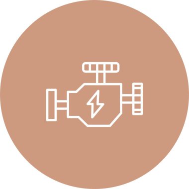 Araba Motoru Simgesi Sanatı