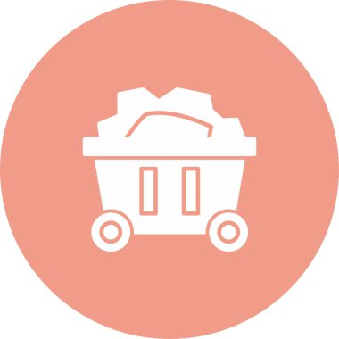 Madencilik Aracı Simgesi Simgesi Sanatı