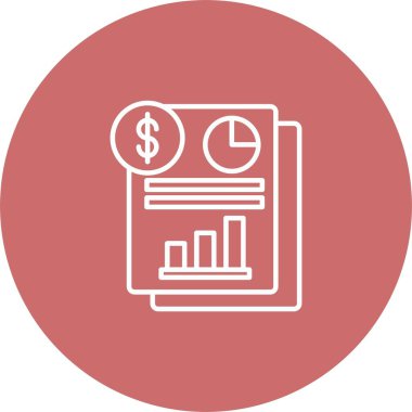 Gelir Bildirimi Simgesi Sanatı