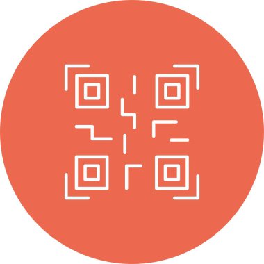 Qr Kod Simgesi Sanatı