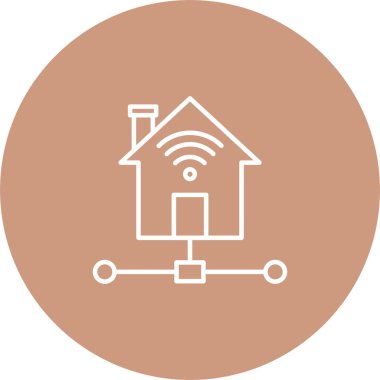 Akıllı Ev Simgesi Sanatı