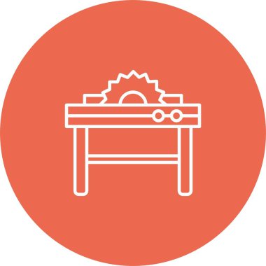 Tablo Testere Simgesi Sanatı