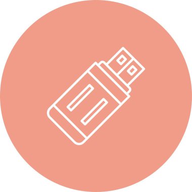 Usb Flash Sürücü Simgesi Sanatı