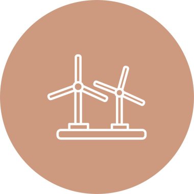 Rüzgar Türbini Simgesi Sanatı